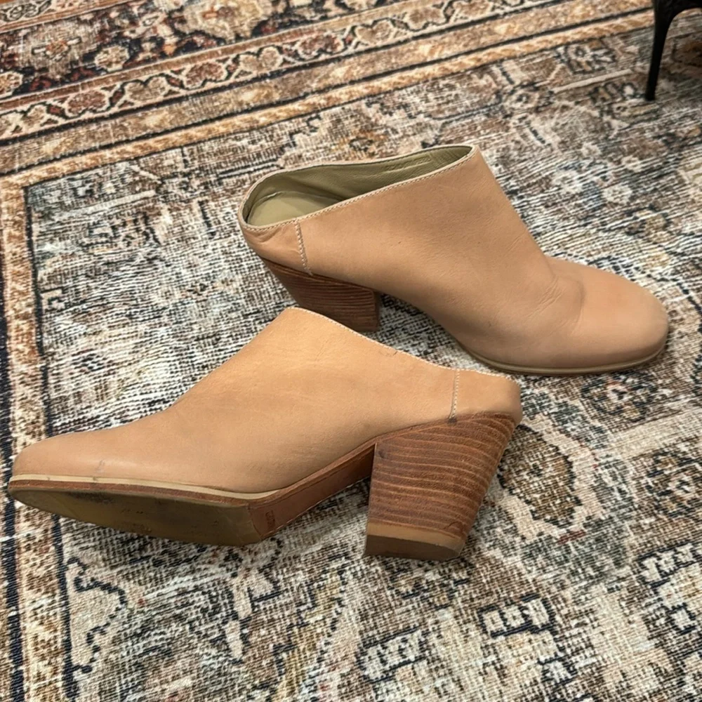 Rachel Comey Mars Leather Mules Clay (Blush) - Picture 3 of 4